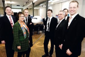 Die Geschäftsreisen des CCA stoßen bei den Mitgliedern auf reges Interesse. Wie hier beim Besuch bei Airbus in Hamburg gibt es Einblicke und Informationen aus erster Hand. Foto: Mario Zgoll/Airbus, M. Lindner wpid-11_BA.jpg