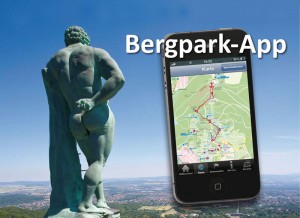 Ausschnitt aus einem Werbeplakat für die Bergpark-App. Quelle: Stadt Kassel