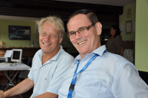 Turnierdirektor Dr. Eberhard Engelmann und Marketingleiter Rolf Schünemann (v.l.). Foto: Alexander Halpape