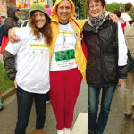 Freude nach dem Zieleinlauf: Thais Moline, Ria Ort und Susanne Koblischek (v.l.) liefen im Firmenmarathon für das Aschenbrenner-Team. Foto: nh Freude nach dem Zieleinlauf: Thais Moline, Ria Ort und Susanne Koblischek (v.l.) liefen im Firmenmarathon für das Aschenbrenner-Team. Foto: nh