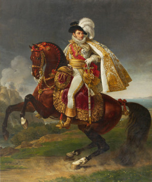 „Jerome zu Pferde“, Antoine Jean Baron Gros zugeschrieben. Das monumentale Reiterbildnis ließ Jerome reproduzieren, um es als diplomatisches Geschenk zu verwenden. Foto: museumslandschaft hessen kassel