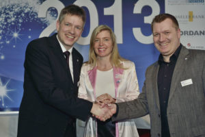 Ein starkes Team: Vorstandssprecher der Wirtschaftsjunioren Stephan Moers, Frauke Syring und Marc Gallus (v.l.). Foto: Markus Frohme