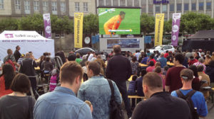 Großes Public-Viewing auf dem Kasseler Königplatz