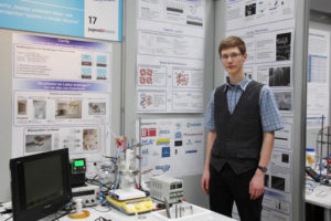 Arne Hensel als Landessieger der Chemie 2014. Foto: Schülerforschungszentrum. 