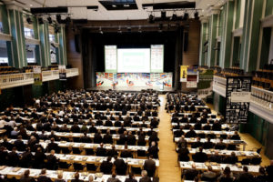 Im Dezember 2015 fand im Kongress Palais Kassel der 16. Internationale BHB-Kongress statt. Tagung im Festsaal. Foto: Kassel Marketing GmbH / Fotograf: Mario Zgoll