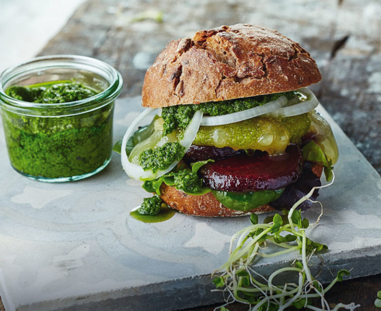 Burger Pesto Handkäse Jérôme Kassel