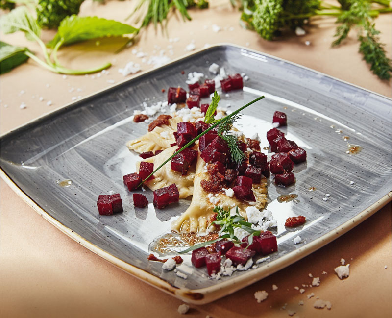 Grüne Sauce | Ravioli | Rote Bete | Jérôme Kassel