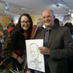 Stadtmuseumsdirektor Dr. Kai Füldner live und in der Karikatur, angefertigt von der weit über Kassels Grenzen hinaus bekannten Künstlerin Lucy Hobrecht. Foto: Jan Hendrik Neumann Stadtmuseumsdirektor Dr. Kai Füldner live und in der Karikatur, angefertigt von der weit über Kassels Grenzen hinaus bekannten Künstlerin Lucy Hobrecht. Foto: Jan Hendrik Neumann